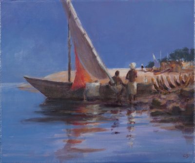 Boat Yard, Kilifi, 2012 by Lincoln Seligman
